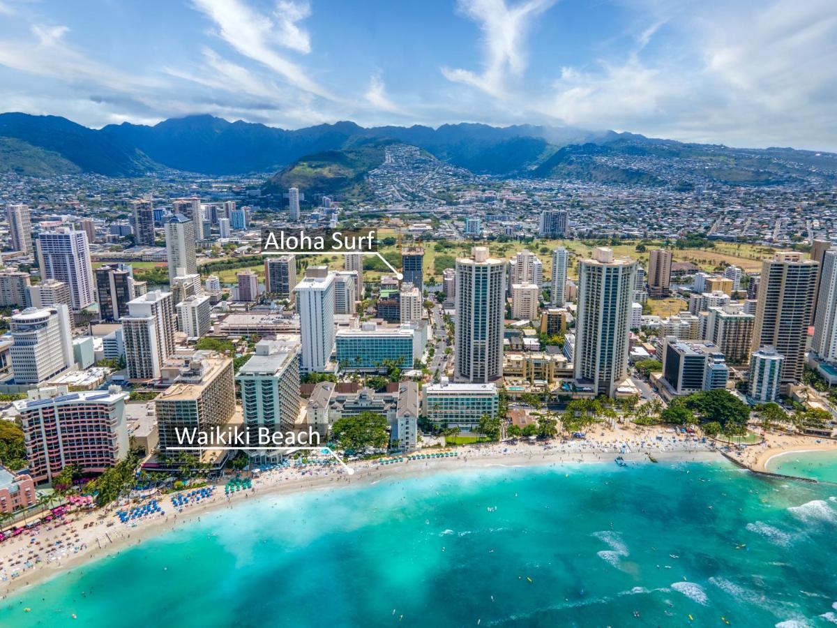 Aloha Vibes Await! Stylish Condo At Aloha Surf - Mountain And City Views Honolulu Ngoại thất bức ảnh